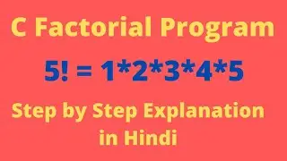 C Program to Find Factorial of a Given Number | Programming in C