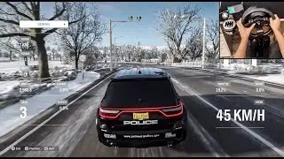 POLICE DODGE DURANGO SRT 1100 HP TEST DRIVE | FORZA HORIZON 4 | Thrustmaster TMX & Paddle shifter