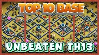 TOP 10 NEW TH13 WARBASE WITH REPLAY || TH13 WARBASE/ CWL BASE / TROPHY BASE WITH LINK ANTI 3 STAR