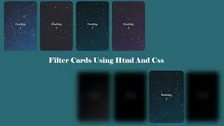 How to create Filter Cards Using Html And Css #html