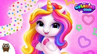 Color With Unicorn 🦄🎨 Tuto Coloring Club | TutoTOONS