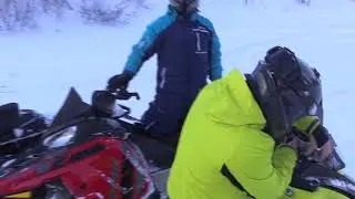 Полярный Урал снегоход 24 02 2017  часть 4