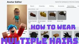 How to actually equip multiple avatar hairs on roblox mobile or pc!(Secret to Having Multiple Hairs)