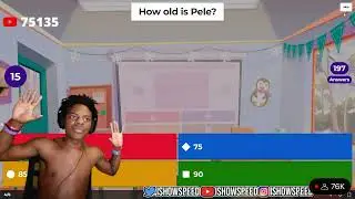 Ishowspeed does a Pele Kahoot…