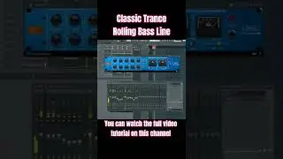 Classic Rolling Trance Bass and drums Tutorial FL Studio