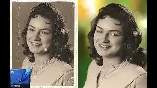 How to Repair /and Colorize/ Old Photos Adobe Photoshop cs3 Tutorial