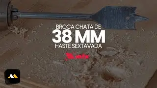 Broca Chata de 38 Mm Com Haste Sextavada - Mtx