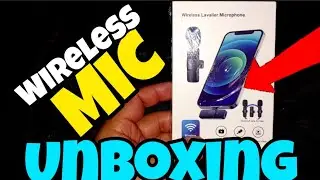 Wireless Lavalier Microphone for iPhone -  2 Pack Wireless Microphones UNBOXING 2024