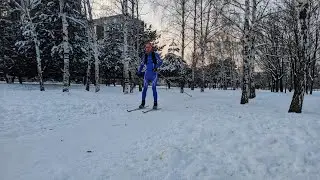 Обычный день ЛЫЖНИКА в мегаполисе!