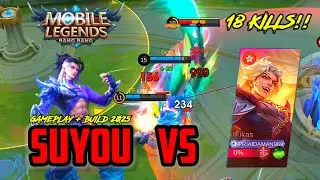 18 KILLS!! SOLO RANK VS PRIAIDAMAN | GAMEPLAY + BUILD SUYOU JUNGLER 2025