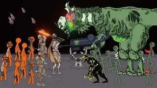 Stickman War : Zombie VS Rebellion | Ragdoll Fight