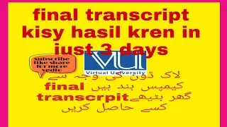 how to get final transcript