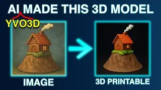 I Made a 3D Printable Model Using AI (Yvo3D Tutorial + Blender Cleanup)
