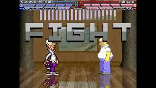 MUGEN Fight - George Jetson vs. Homero