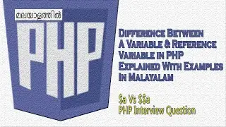 Difference Between A Variable and Reference Variable in PHP | Usage of $a & $$a, PHP interview Ques