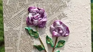 Sculpture Painting Decor with Mont Marte Crackle Paste #art #painting
