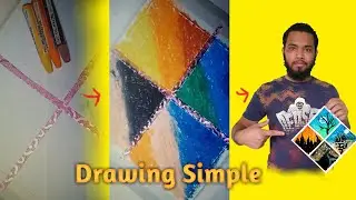how to draw beautiful scenery || Beautiful Scenery Art idea with simple way || safu creations
