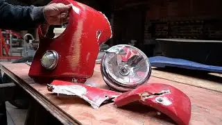 MGA body repair  Part 5-A - after crash --