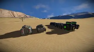 Space Engineers Warfare 2 Launching Armored Vehicles with Railguns