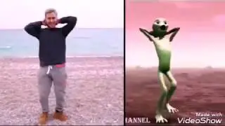 Enes batur yeşil uzaylı ile dans