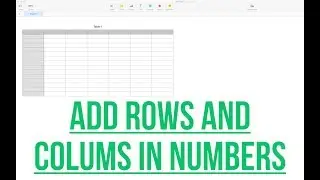 ADDING ROWS AND COLUMNS IN NUMBERS