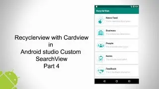 Recyclerview with Cardview in Android Studio Part 4: Custom SearchView