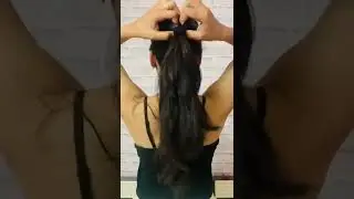Ponytail with twist #shorts #hairstyle #trending
