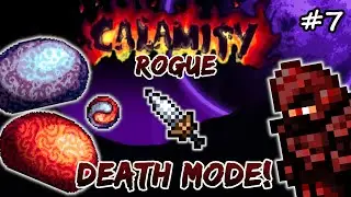 Slime God Boss in DEATH MODE! Terraria Calamity Modded Let's Play #7 | Rogue Class Playthrough