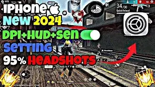 iPhone  dpi settings ⚙️ | iPhone  dpi⚡️hud⚡️sen settings | 95% headshots 🎯 | ff