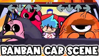 Friday Night Funkin' - Banban Car Scene (Garten of Banban) | FNF Mod