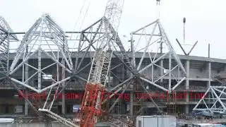 Indoor stadium steel structure building with factory price lifting