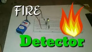 How to make a fire detector using single transistor.