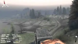MAZ 7310 and 535 trucks on the roads of the USSR in 2015 spintires