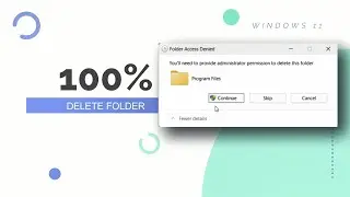 CARA HAPUS FOLDER YANG TAK BISA DIHAPUS (100% DELETE) di windows 11