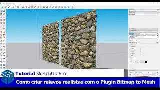 Tutorial SketchUp Pro: Como Criar Relevo com o Plugin Bitmap to Mesh, gratuito para o SketchUp Pro