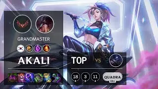 Akali Top vs Jax - KR Grandmaster Patch 12.4