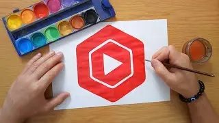 How to draw the new YouTube Studio logo 2021 - new YouTube Studio icon