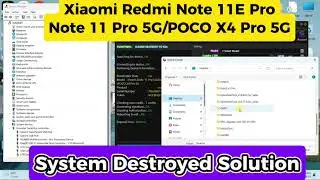 All Xiaomi Redmi System Destroyed Solution