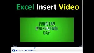 How to Add Video File in Microsoft Excel ?