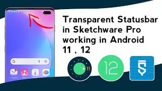 transparent Statusbar in Sketchware Pro working in Android 11 , 12 transparent Statusbar 