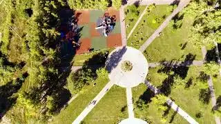 Рубцовск, Сквер Победы, съемка с дрона.
