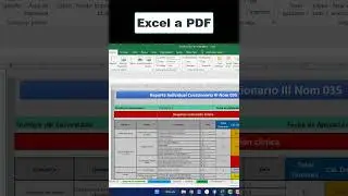 Convertir de Excel a PDF  