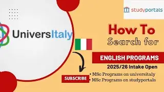 HOW TO SEARCH ENGLISH-TAUGHT MASTER PROGRAMS ON UNIVERSITALY AND STUDYPORTALS