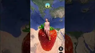 Huge Strawberry😱on Google Earth 