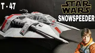 I Made A SNOWSPEEDER Papercraft STAR WARS  | T - 47