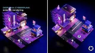 🎴 TUTORIAL: DIORAMA ESTILO CYBERPUNK