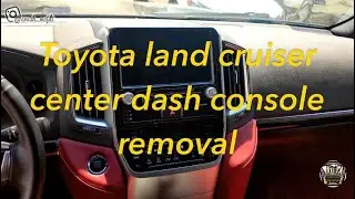 How to remove Toyota land cruiser 2019 center dash console?