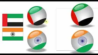 How to Design Glossy Ball Flag in Corel draw | Corel draw Tutorial