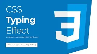 css typing effect | #css #html