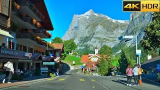Driving in Switzerland | Lauterbrunnen to Grindlewald | Switzerland's Most Scenic Drive [4K HDR]